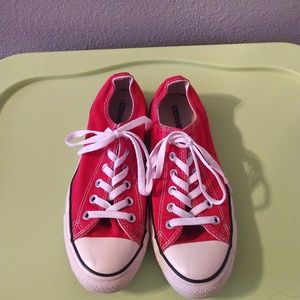 Red Converse All Star Sneakers Size 9